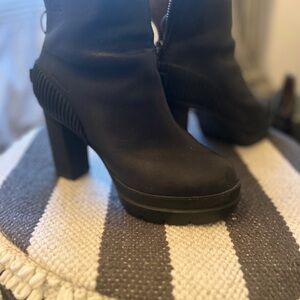 Sorel Black Heeled Boots